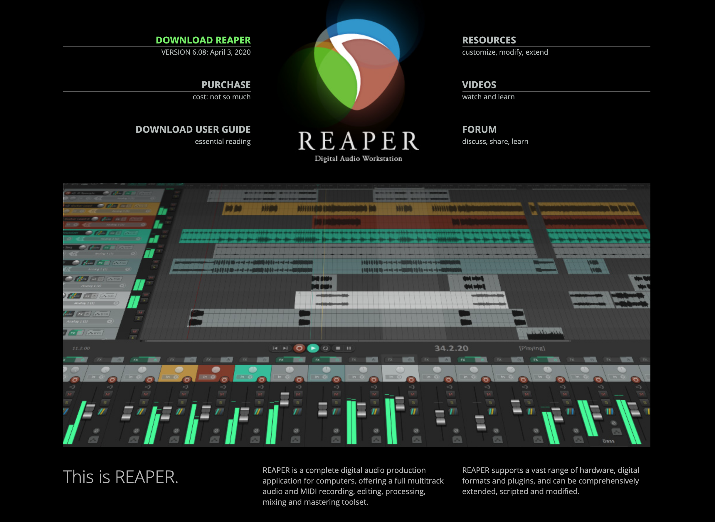 Reaper 6 DAW. Reaper (Digital Audio Workstation). Reaper секвенсор. Cockos Reaper.